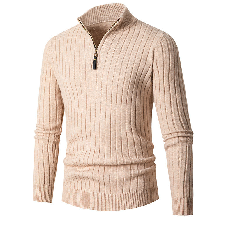 Men's Slim Fit Zip-up Pullover Sweater