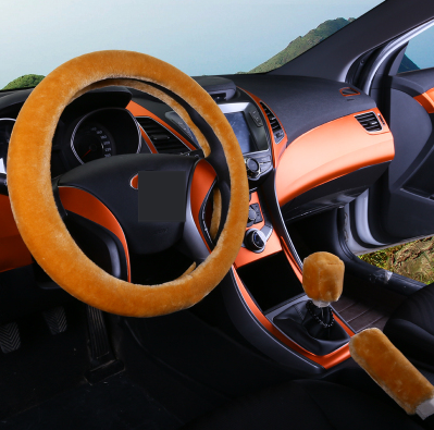 Winter Wool Plush Steering Wheel Cover