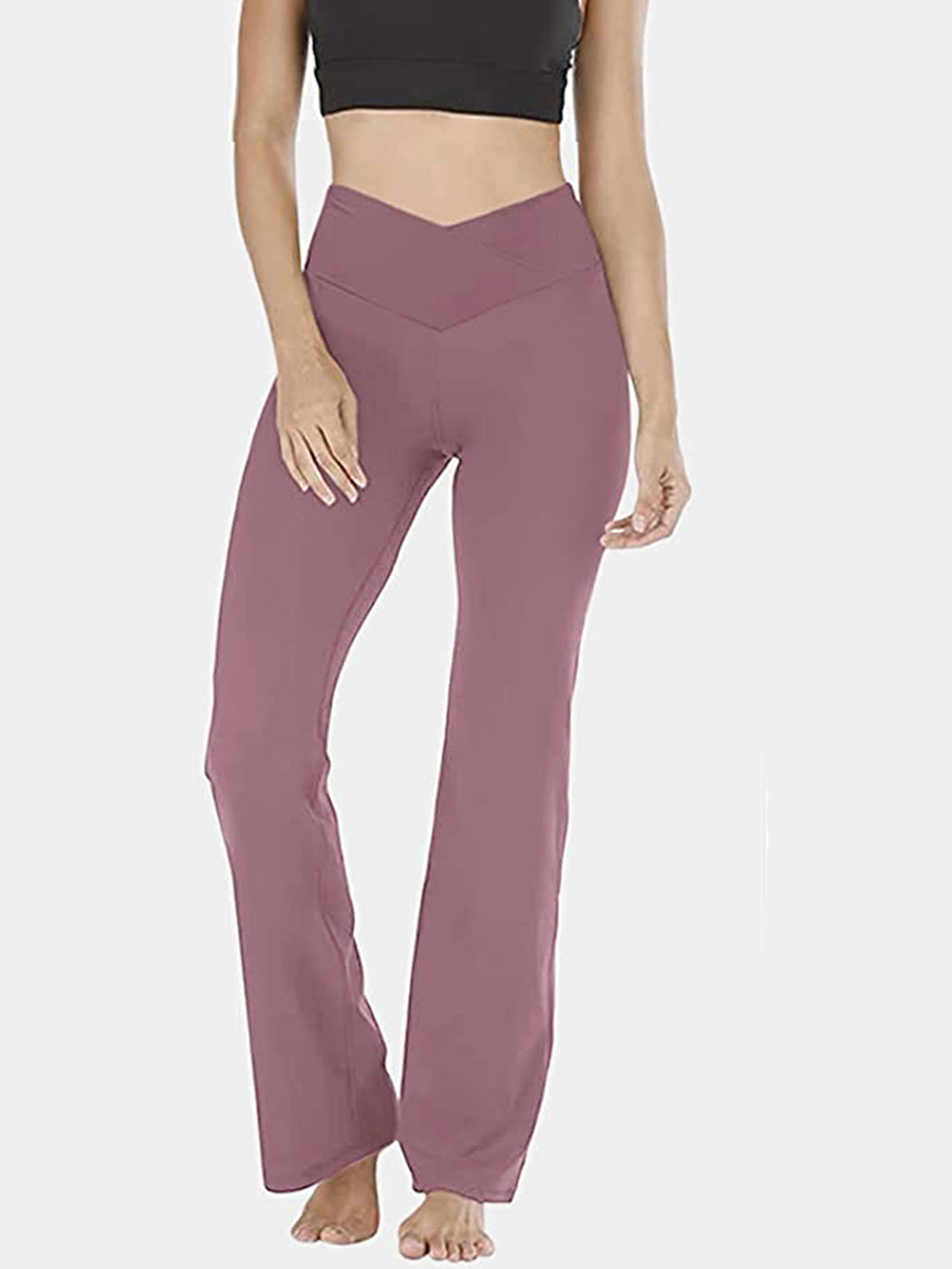 V-Waist Bootcut Long Slacks