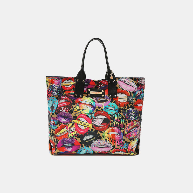 All Emotion Abstract Lips Handbag