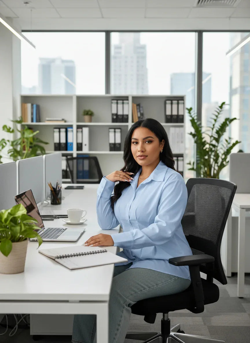 Long Sleeve Solid Color Fitted Blouse Bazaare Mart Long Sleeve Solid Color Fitted Blouse