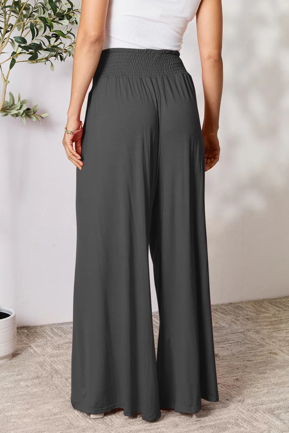 Solid Color Rayon Palazzo Pants Trendsi Palazzo Pants
