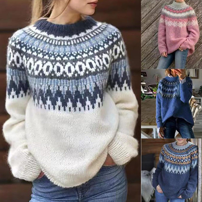 Women's Vintage Ski Sweater