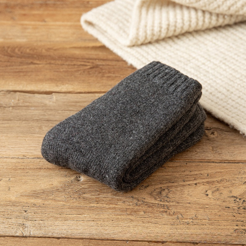 Warm Padded Extra Thick Fleece Lined Middle Tube Socks