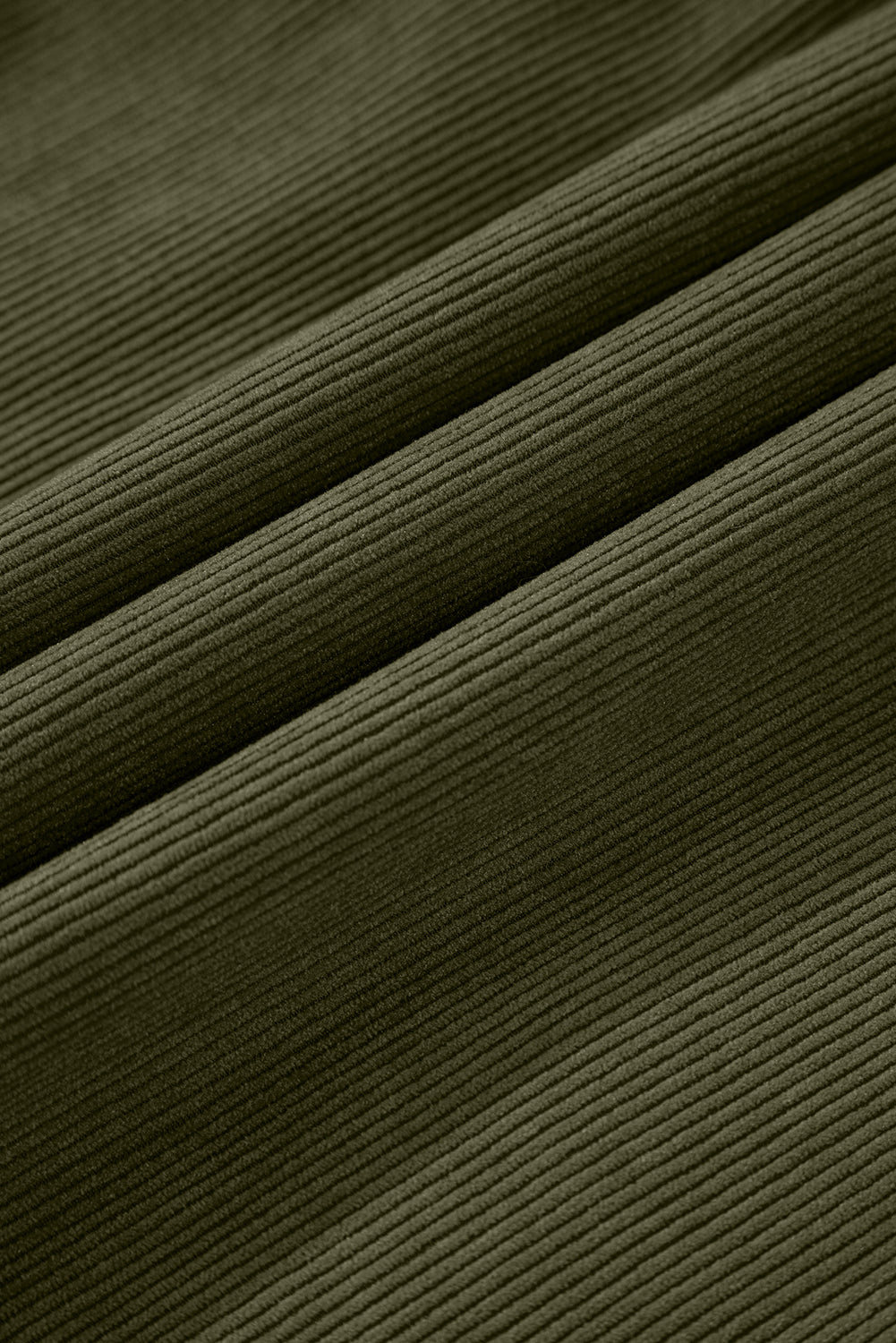 Green Corduroy Empire Waist Dress