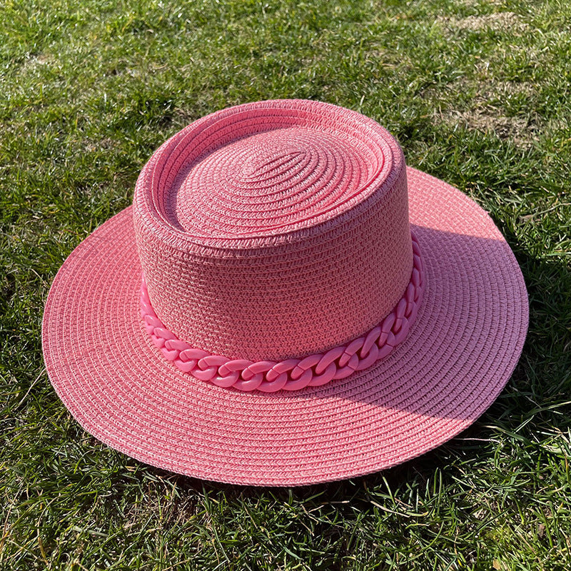 Colorful Chain Straw Hat
