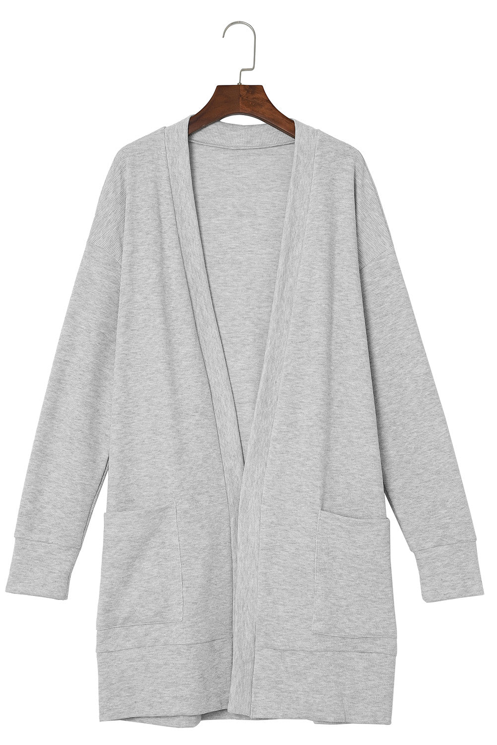 Thermal Knit Pocketed Cardigan