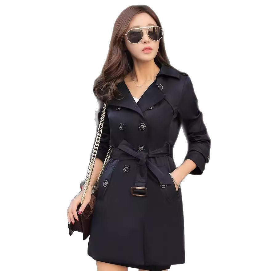 Women's Fashion Double Breasted Trench Coat