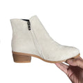 Low Heel Side Zipper Ankle Boots Beige Bazaare Mart Ankle Boots