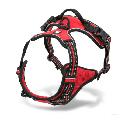 Red Big Dog Adjustable, Reflective Harness