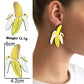 Acrylic Fruit Vegetable Earrings Banana A91 Bazaare Mart Fruit Earrings