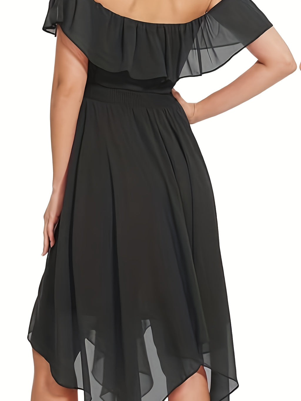 Flowy Off-the-Shoulder Bridesmaid Dress