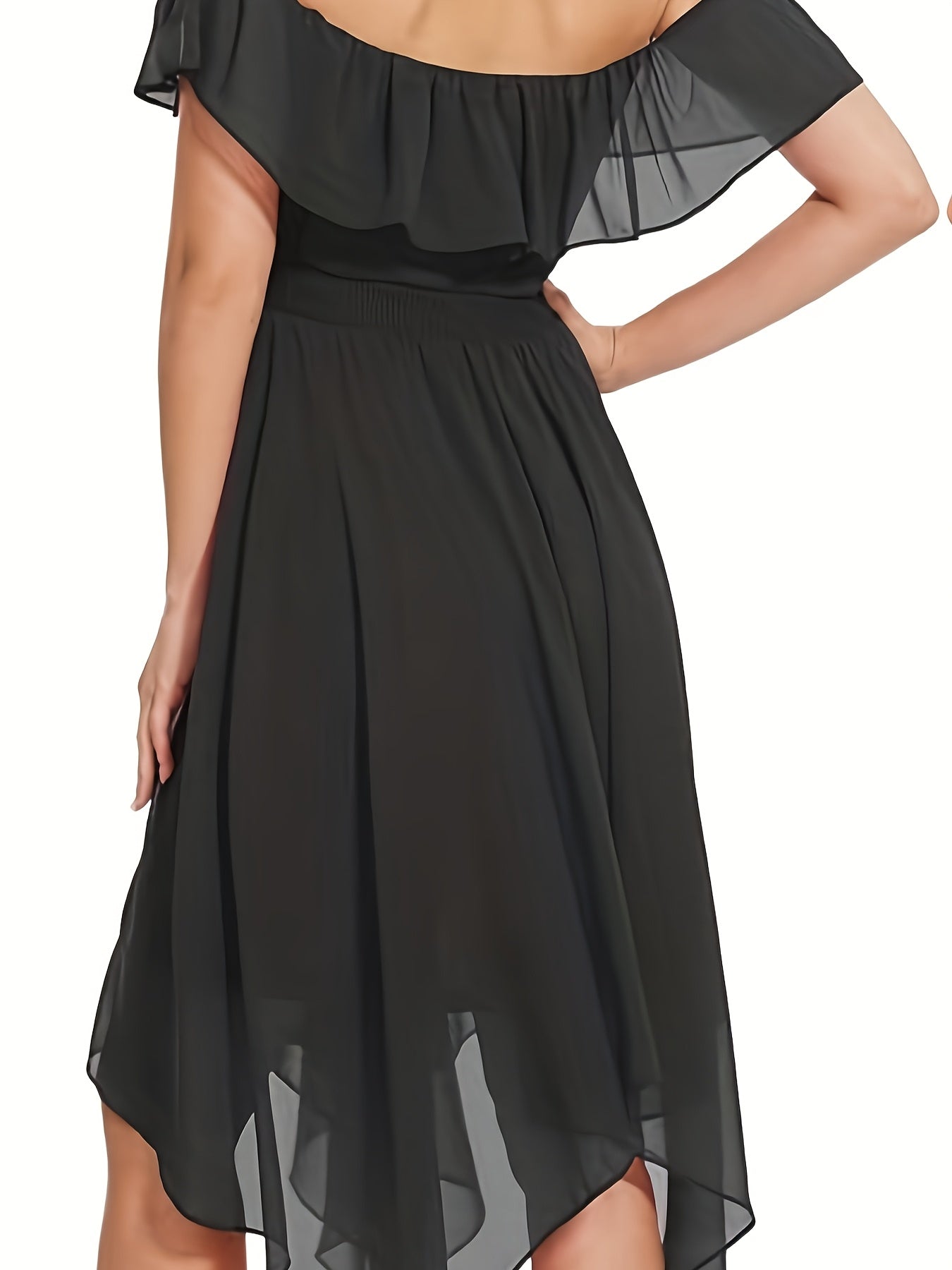 Flowy Off-the-Shoulder Bridesmaid Dress