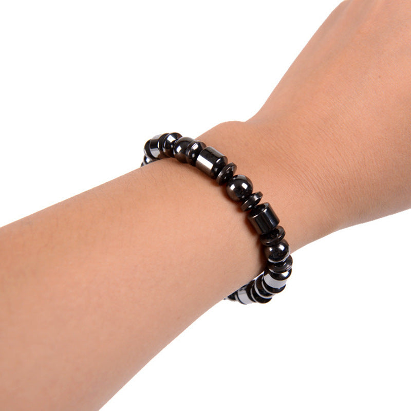 Black Stone Magnetic Therapy Bracelet