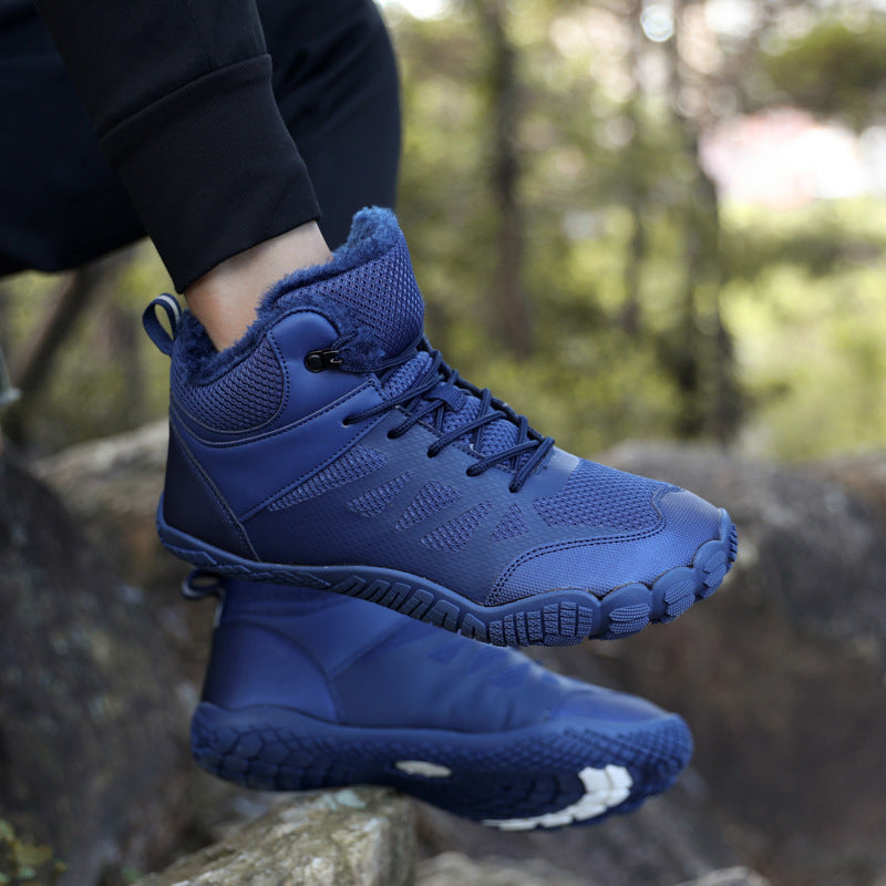 Breathable Five-Finger High Top Shoes – Casual Non-Slip Comfortable Sneakers CJ Dropshipping Navy Athletic Shoes