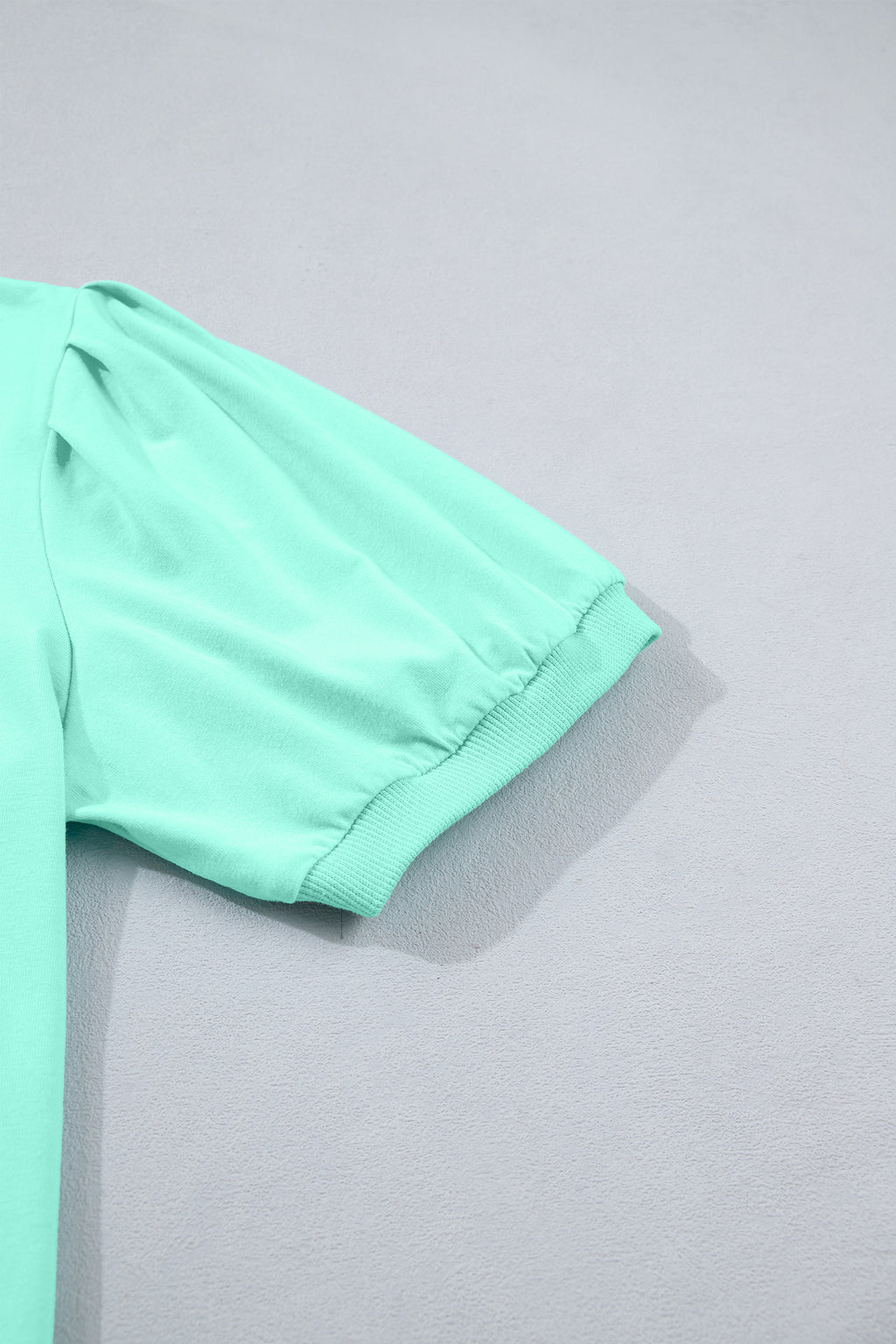Yellow Solid Color V Neck Short Puff Sleeve Blouse Dear-Lover Dropshipping Tops/Blouses & Shirts