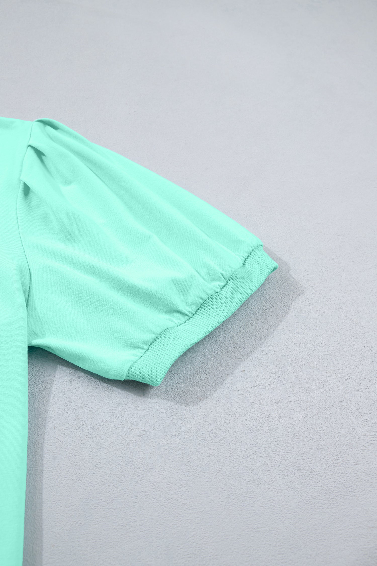 Yellow Solid Color V Neck Short Puff Sleeve Blouse Dear-Lover Dropshipping Tops/Blouses & Shirts