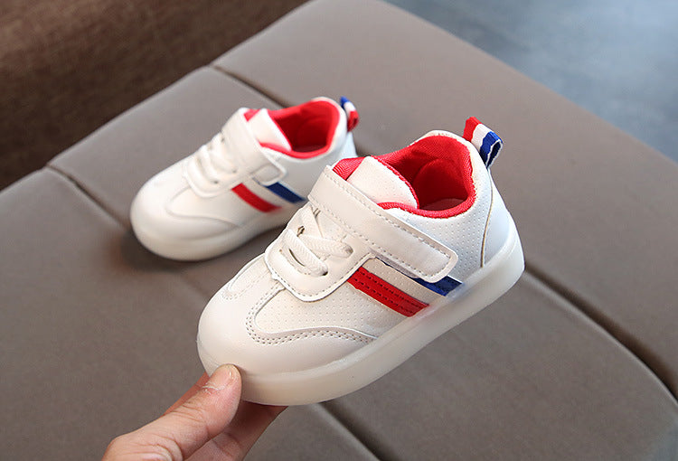 White LED Toddler Sneakers