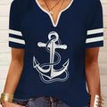 Nautical t-Shirt Navy Blue Bazaare Mart Nautical t-Shirt