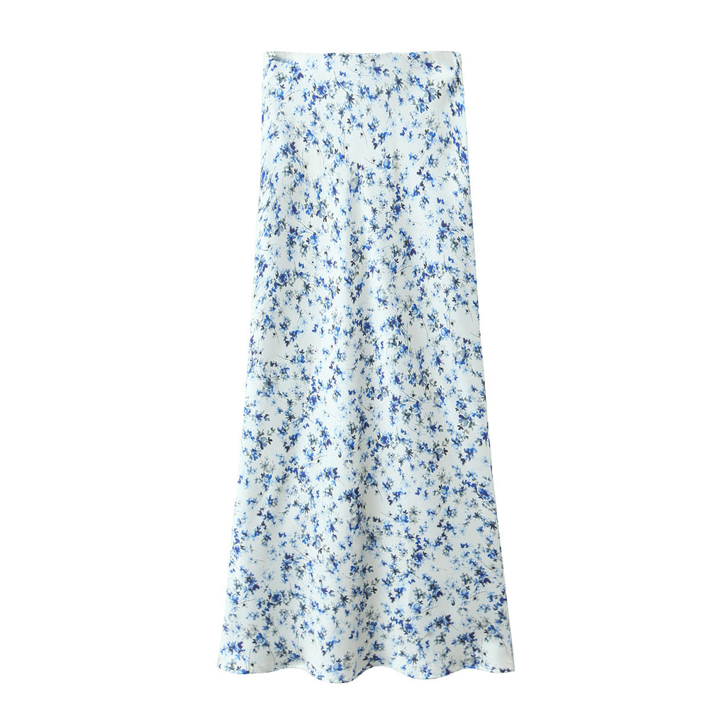 Light Blue Ditsy Blazer or High Waist Maxi Skirt CJ Dropshipping Light Blue Floral Maxi Skirt Suit