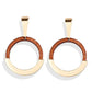 Retro Wood Earrings B Bazaare Mart Wood Hoop Earrings