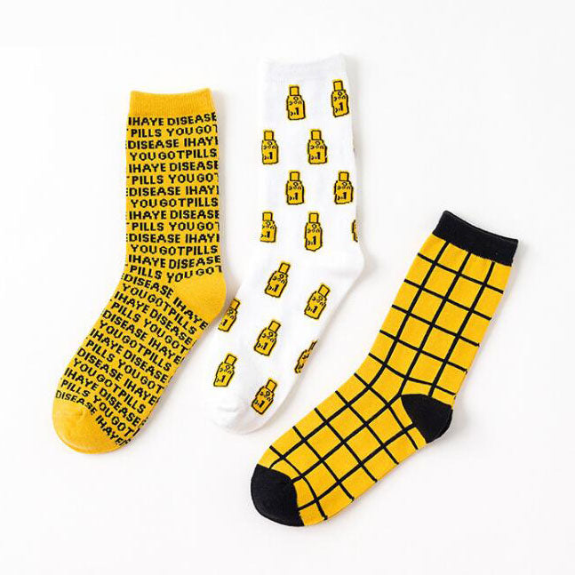 Yellow Pill Socks