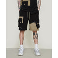 Men's Loose Two Tone Cargo Shorts black CJ Dropshipping Two Tone Shorts