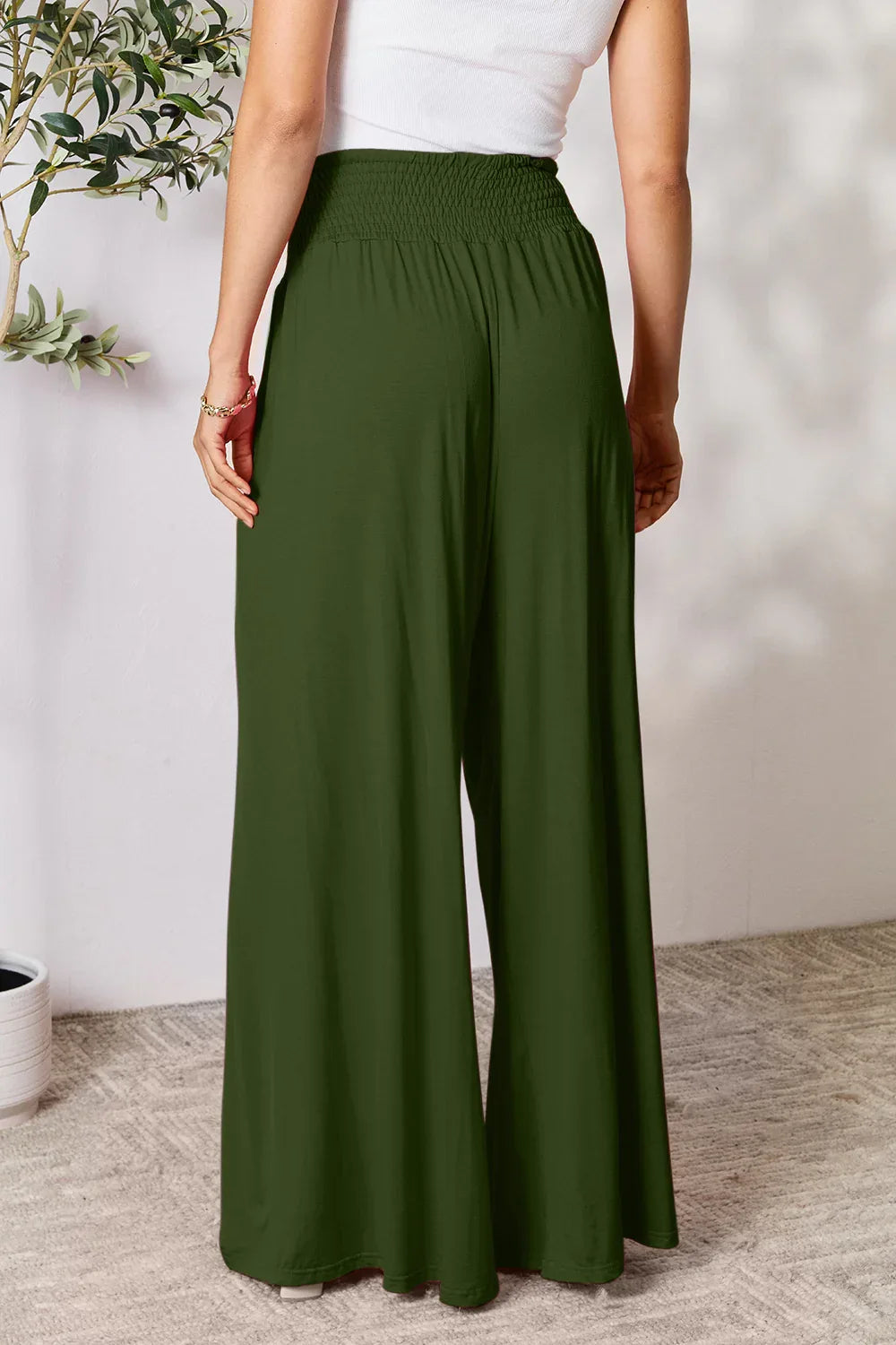 Solid Color Rayon Palazzo Pants Trendsi Palazzo Pants