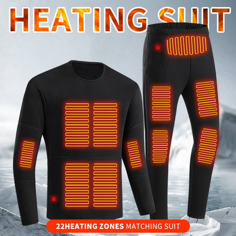 USB Heated Long Underwear Suit