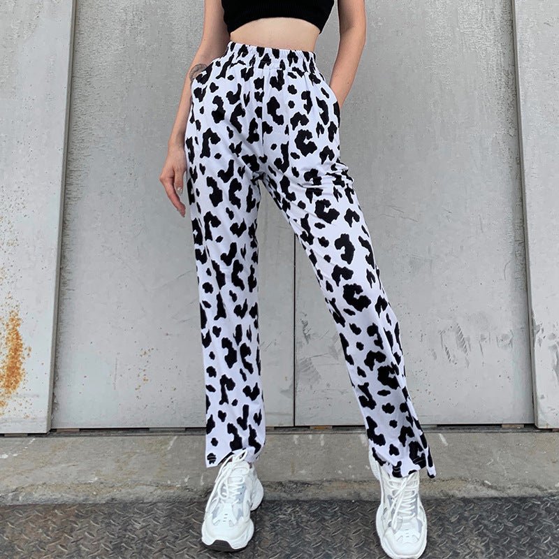 Women’s Colorful Print High Waist Pants