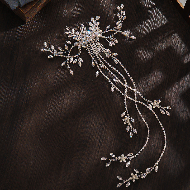 Beaded Floral Bridal Comb