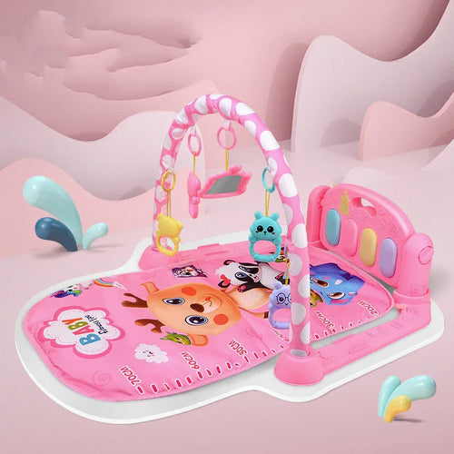 Baby Fitness Piano Pad Terrestrial animal pink Bazaare Mart Baby Play Pad