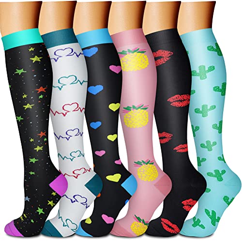 Knee High 6pk Compression Socks