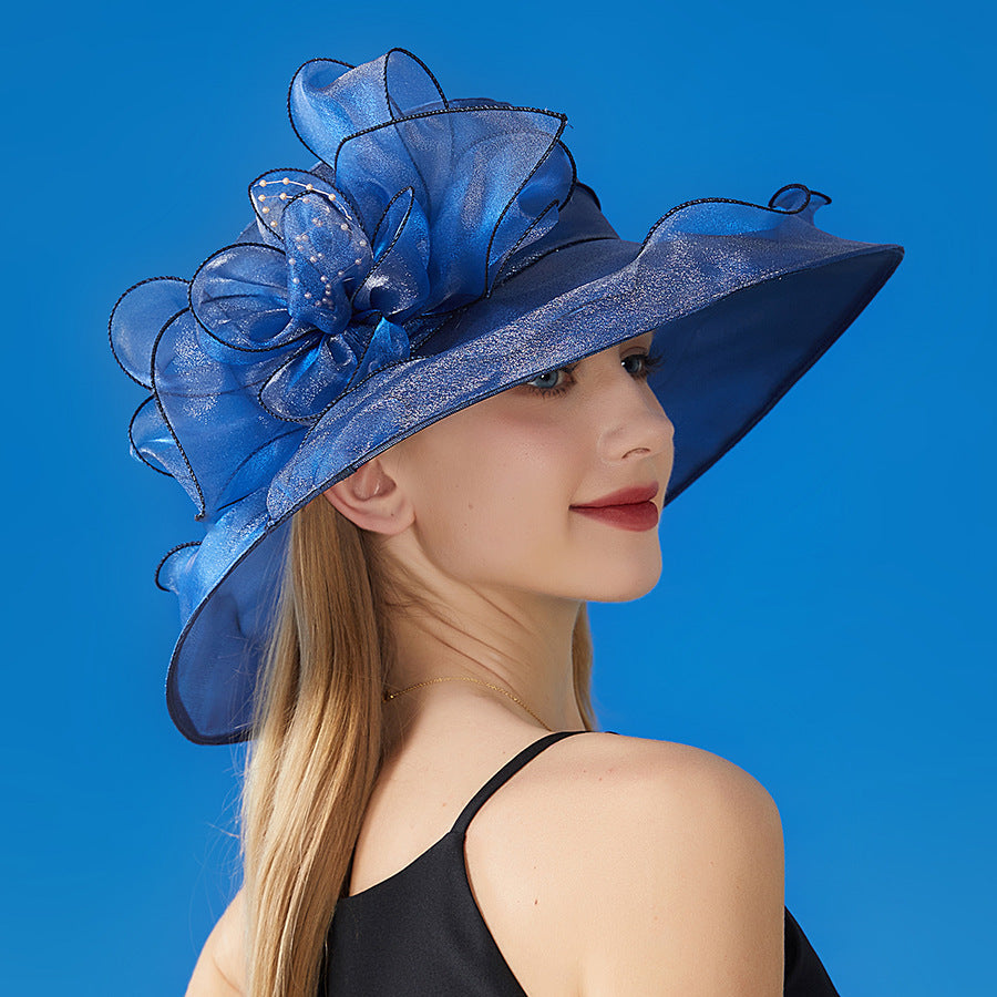 British Lady Elegant Summer Dress Hat
