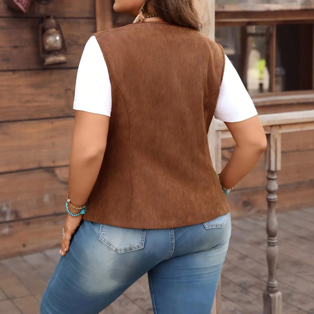 Brown Corduroy Vest Bazaare Mart Corduroy Vest