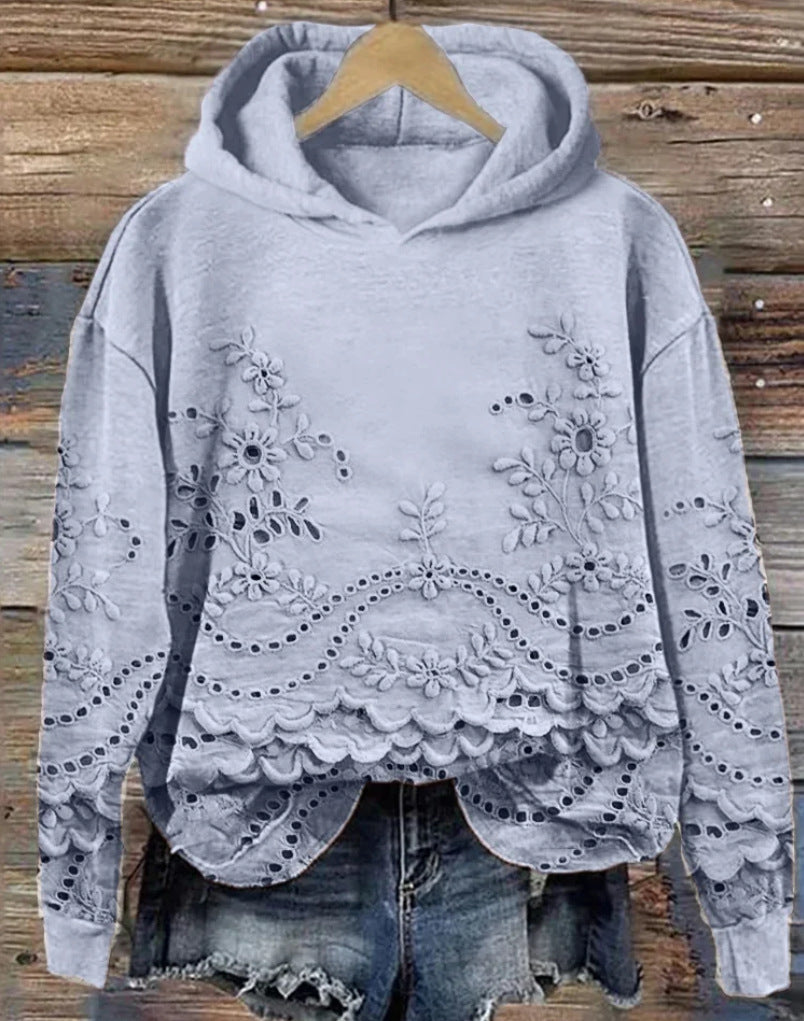 Lacey Eyelet Hoodie
