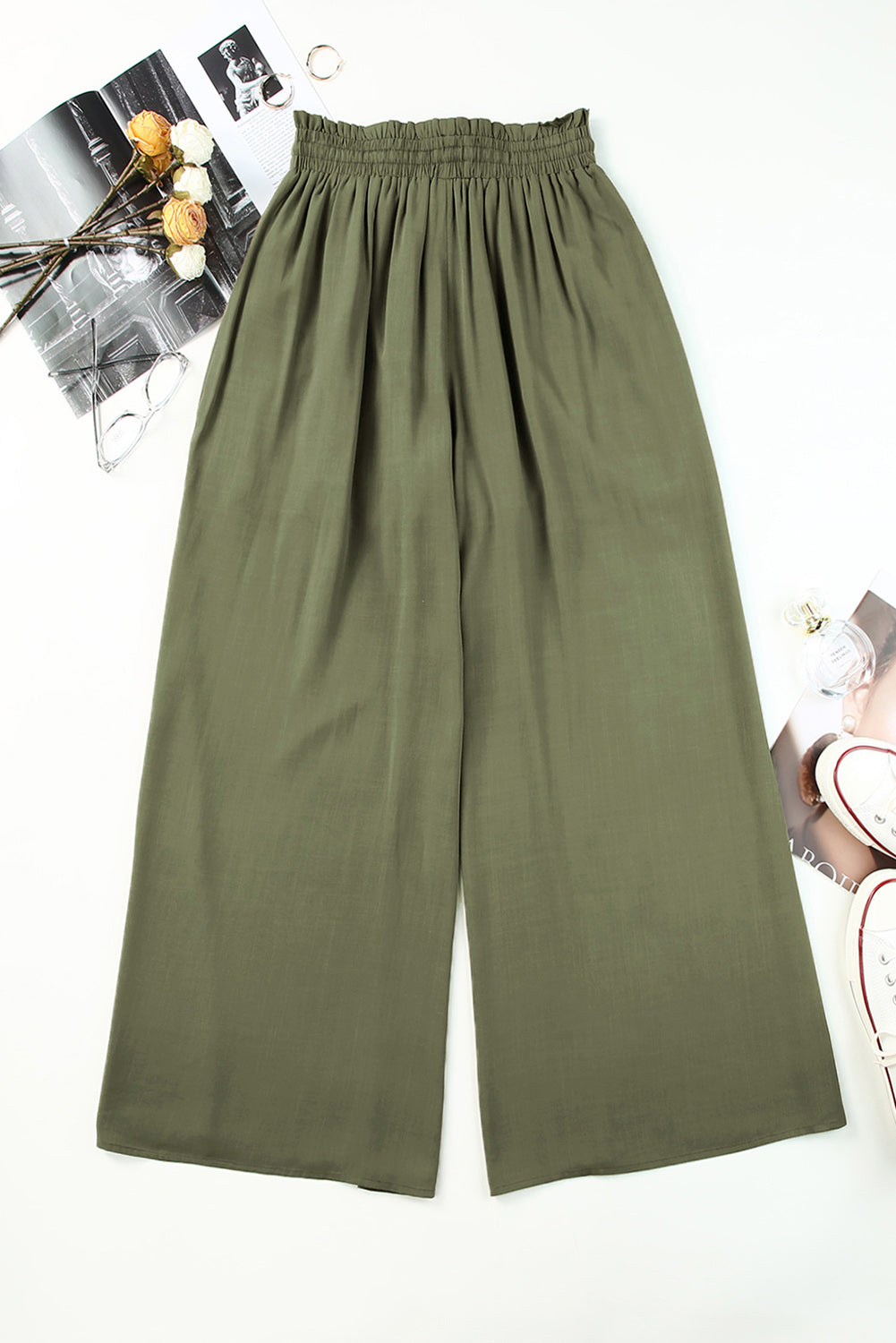 High Waist Wide Leg Pants