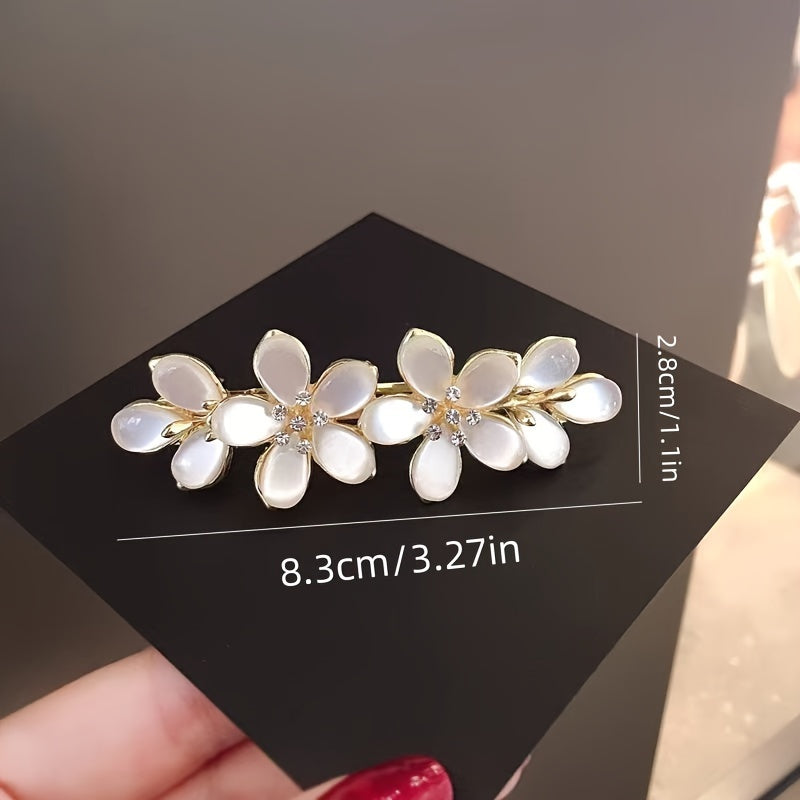 Elegant Floral Hair Barrette