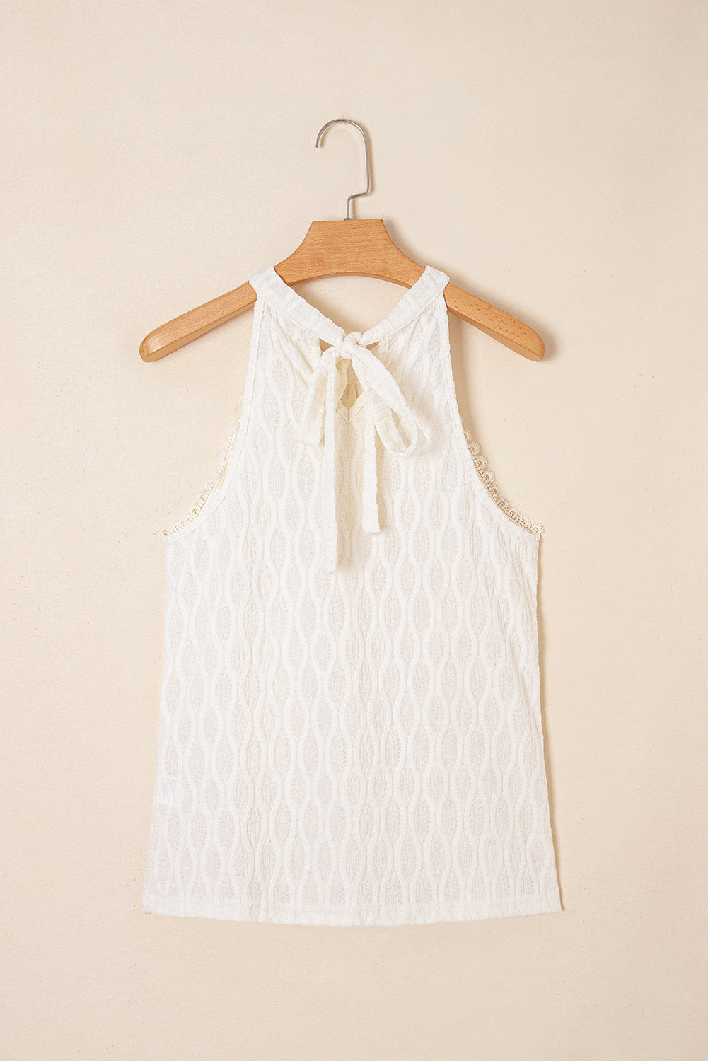 Beige French Textured Halter