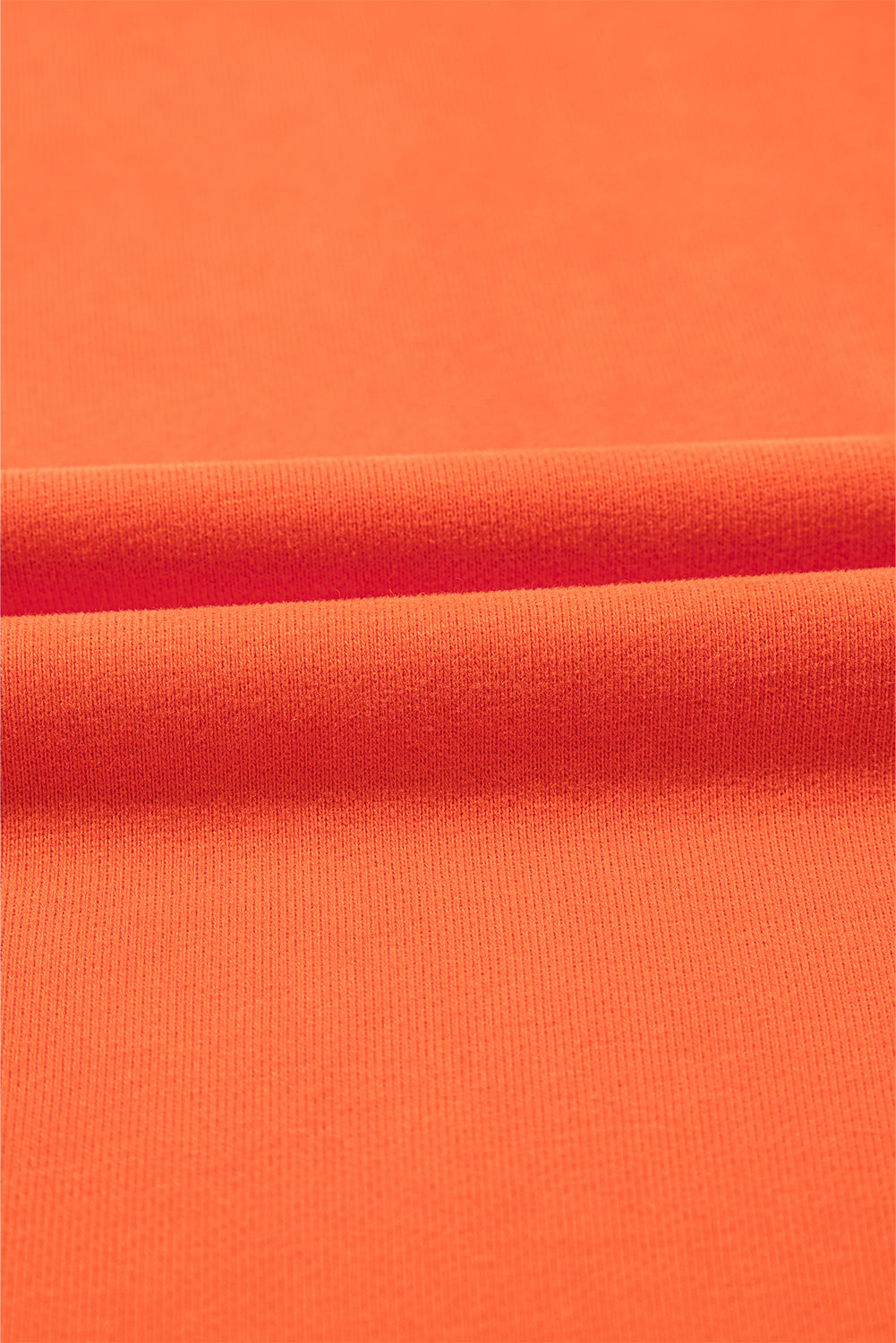 Orange Half Zip Oversized Hoodie