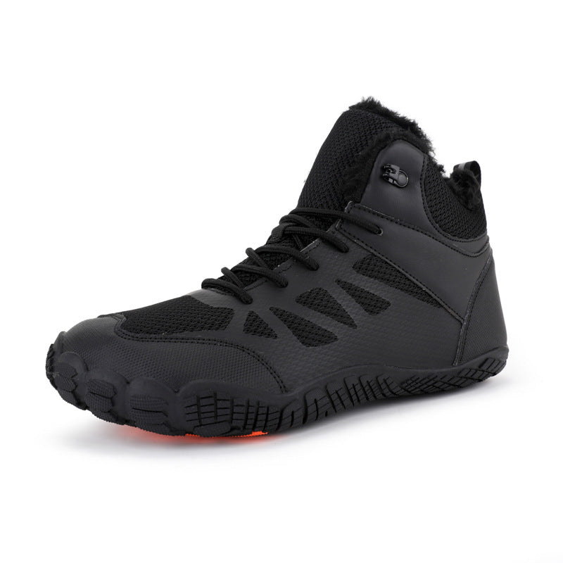 Breathable Five-Finger High Top Shoes – Casual Non-Slip Comfortable Sneakers Black CJ Dropshipping Navy Athletic Shoes