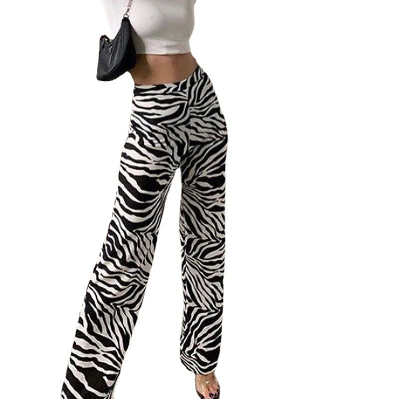 B&W Tiger Print Pants