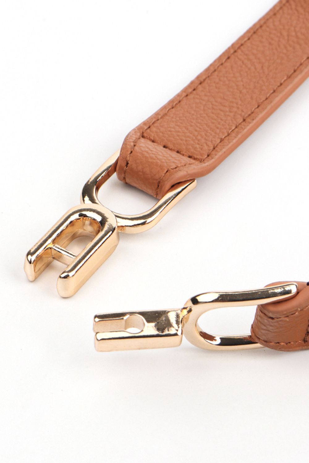 Gold Buckle Elastic Belt