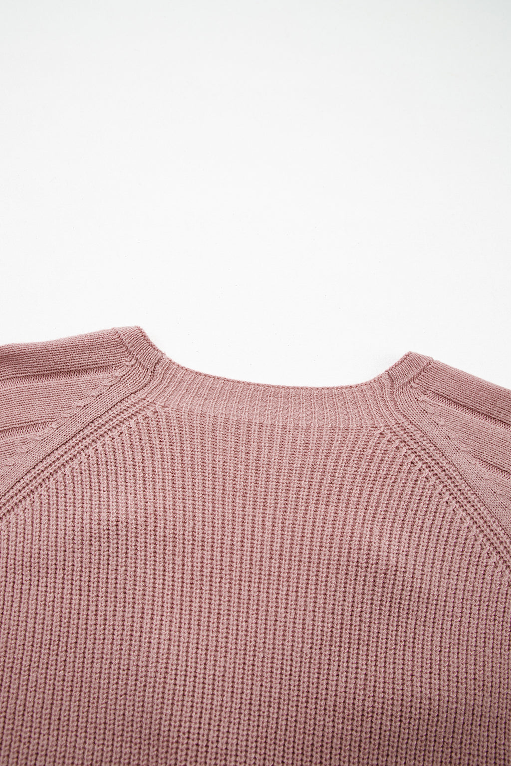 Mixed Texture Knit Button V Neck Cardigan Bazaare Mart Sweaters & Cardigans/Cardigans