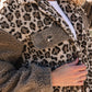 Brown Sherpa Leopard Print Jacket Bazarre Mart Outerwear/Jackets
