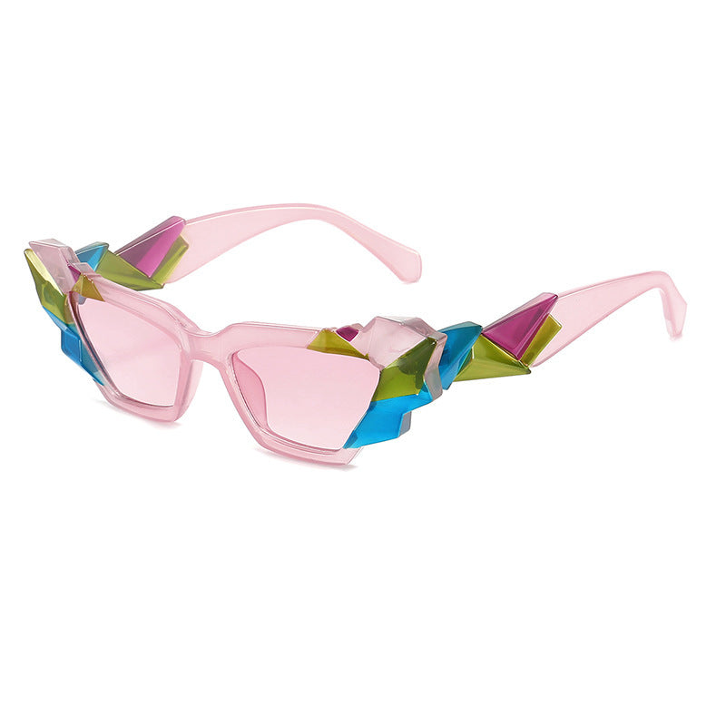 Women's Colorful Irregular Sunglasses