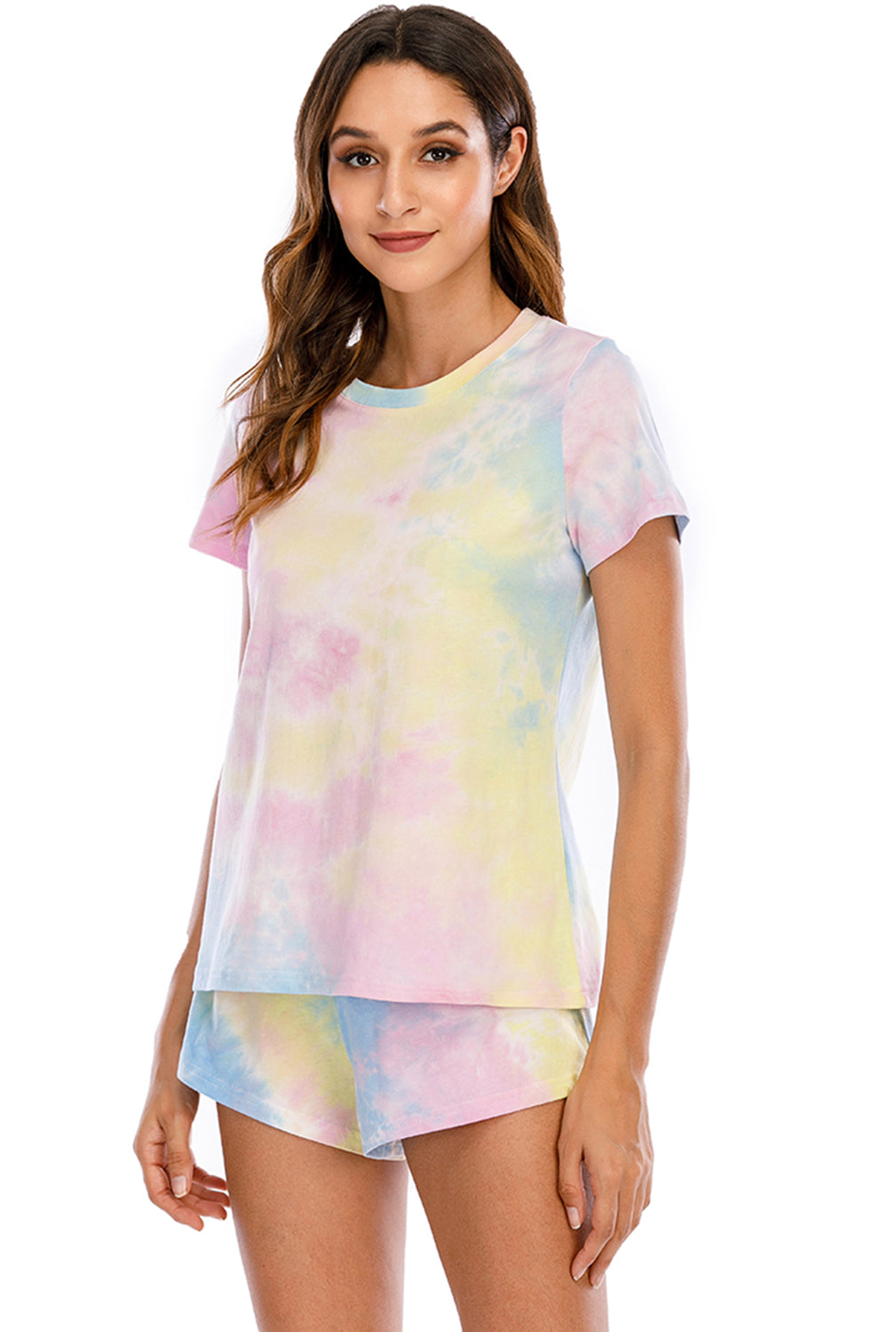 Tie-Dye Shorts Lounge Set