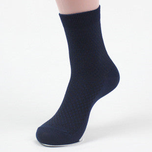 Men's Navy Bamboo Socks