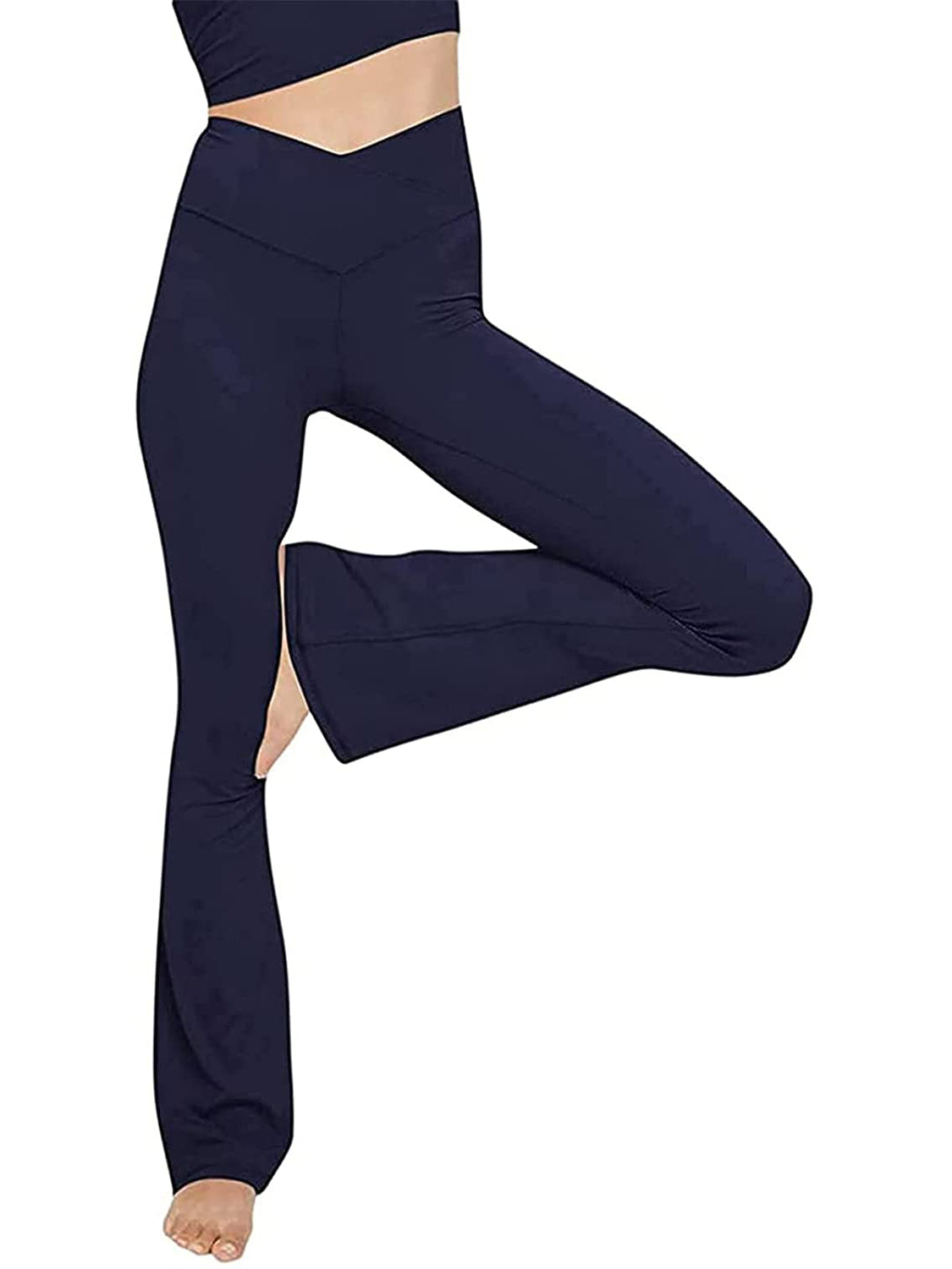 V-Waist Bootcut Long Slacks