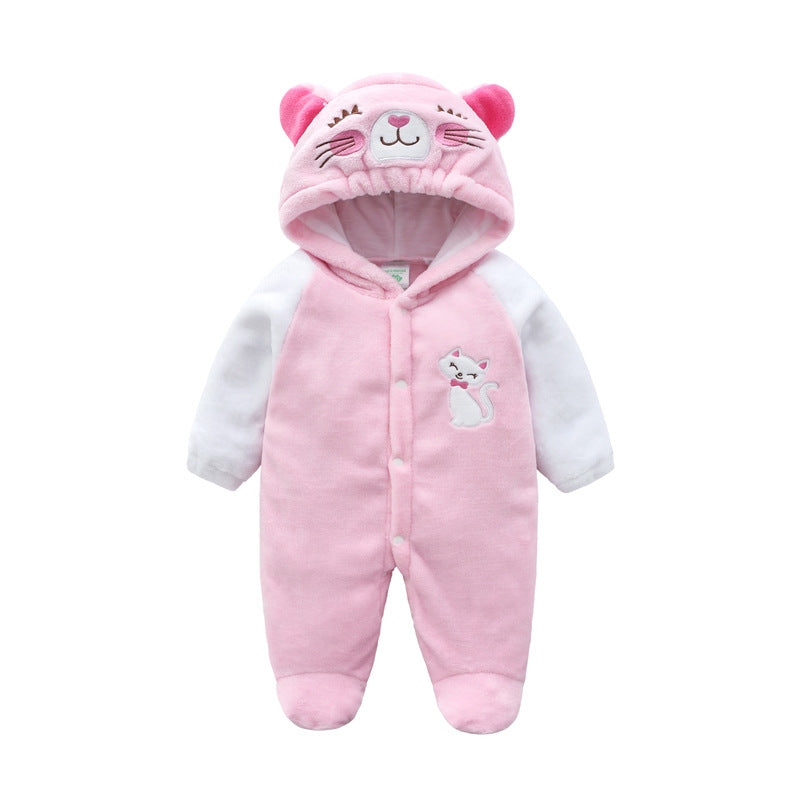 Baby One Piece Hooded Animal Suit